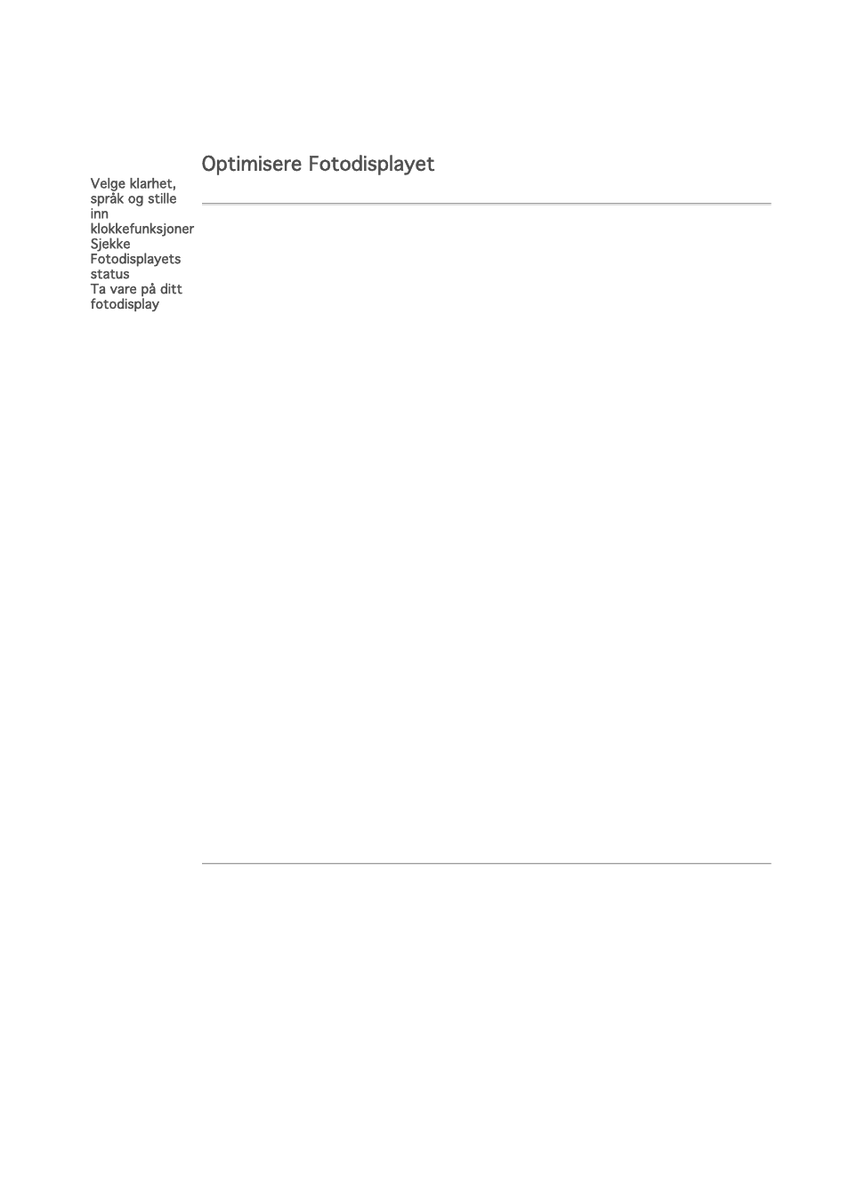 Optimisere fotodisplayet | Philips PHOTOFRAME 7FF1CME User Manual | Page 27 / 50