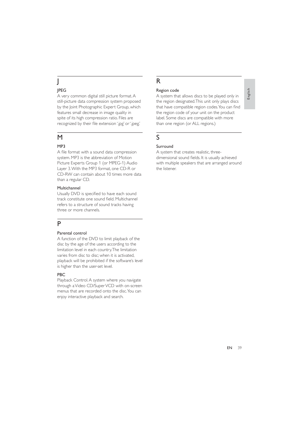 Philips HES4900/12 User Manual | Page 38 / 39