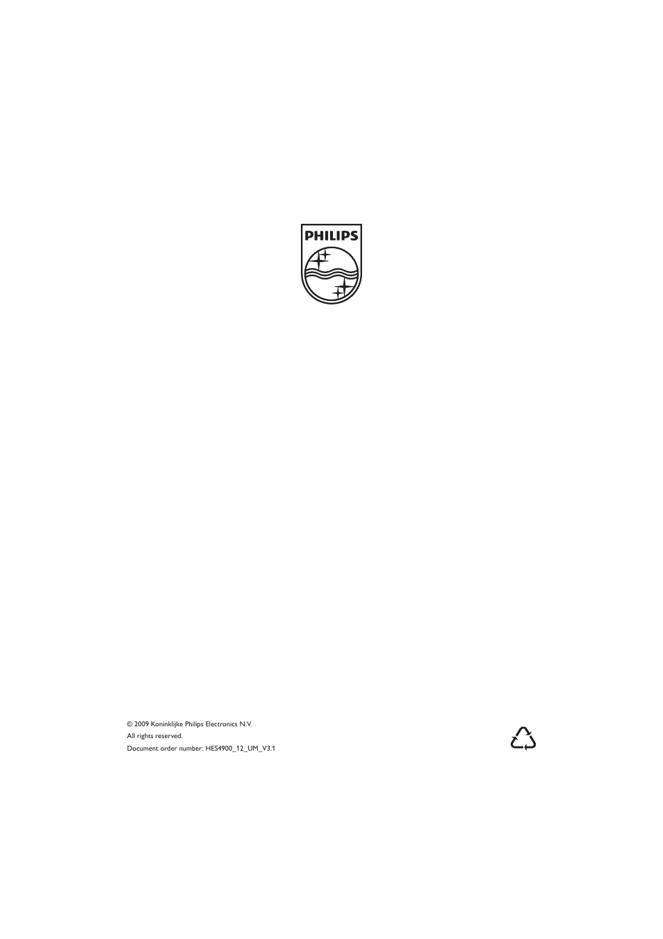 Philips HES4900/12 User Manual | Page 39 / 39