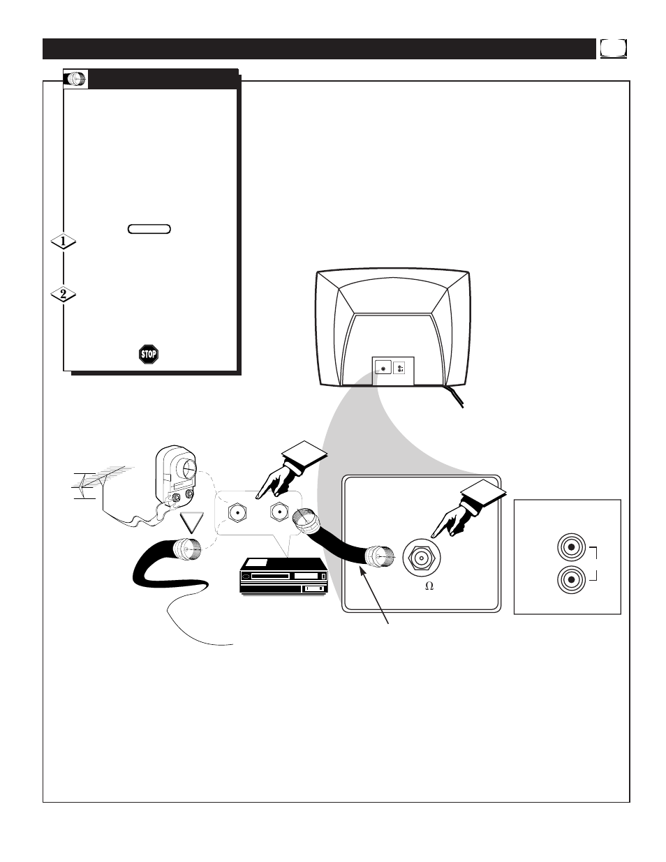 Tv (b, Vcr c | Philips MAGNAVOX PR1390C1 User Manual | Page 7 / 40