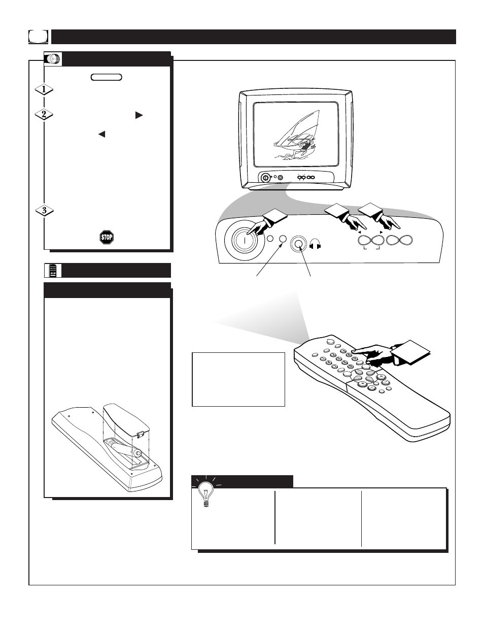 Tv/r, Asic, Emote | Perations, Elevision | Philips MAGNAVOX PR1390C1 User Manual | Page 8 / 40