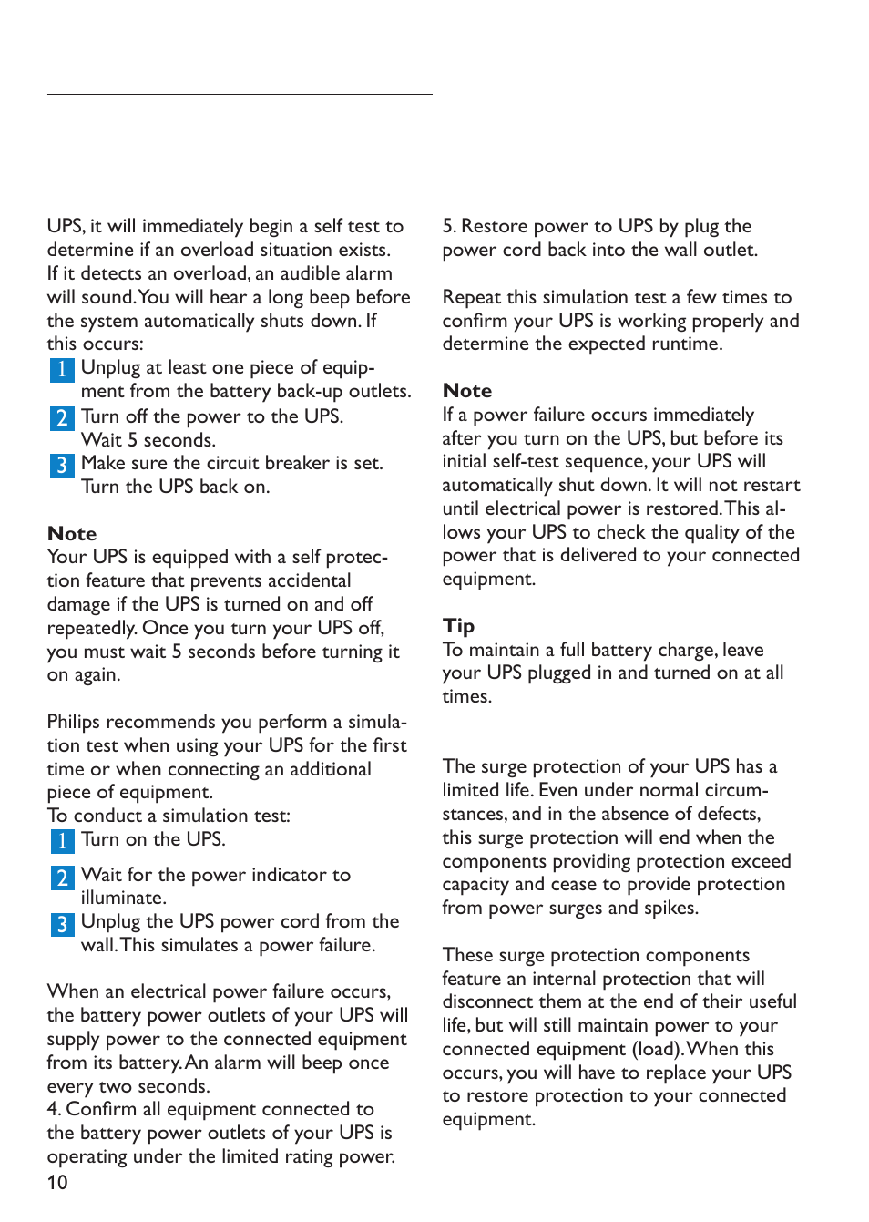 Philips SPB4230WA/17 User Manual | Page 10 / 20