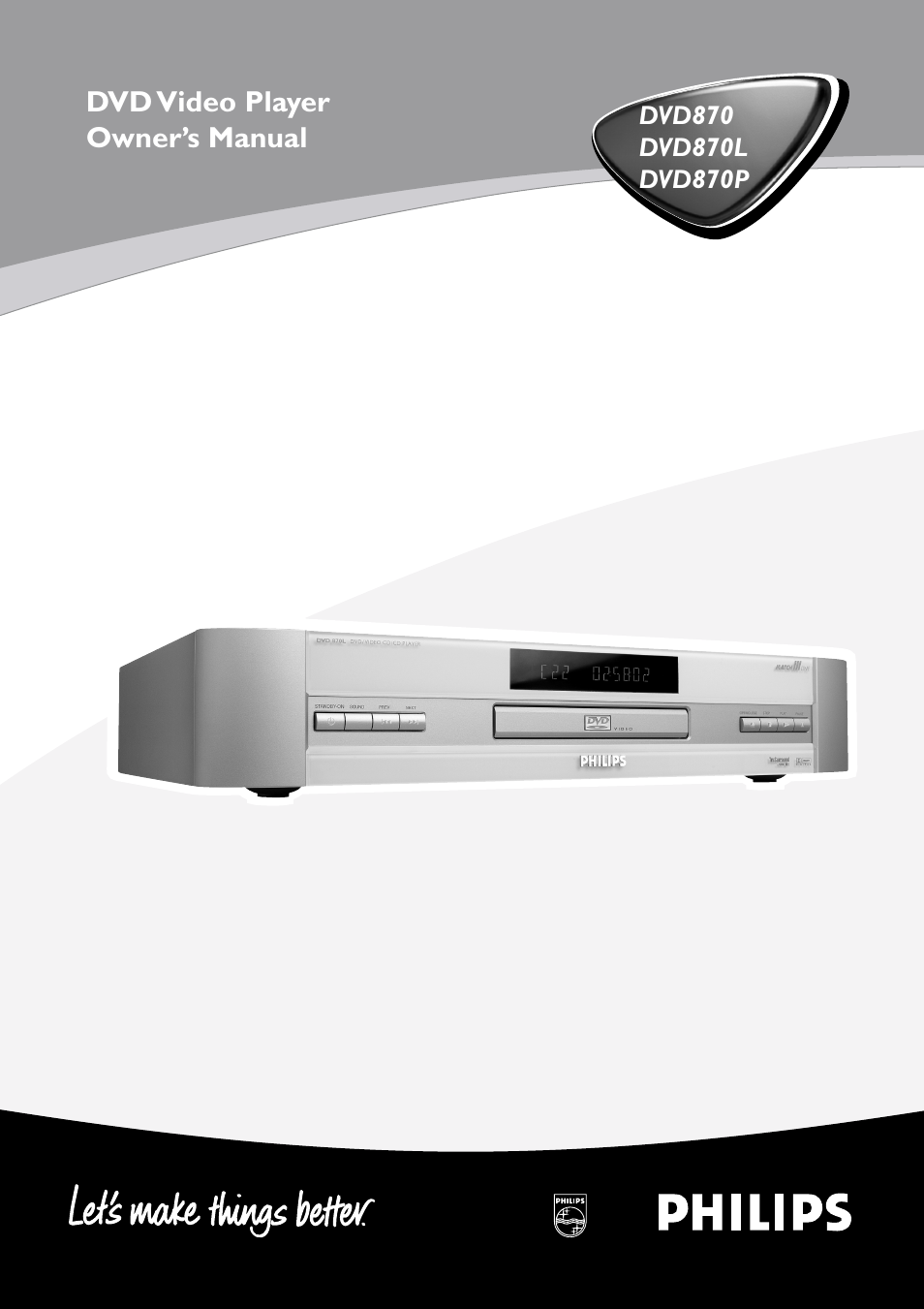 Philips DVD870P User Manual | 22 pages