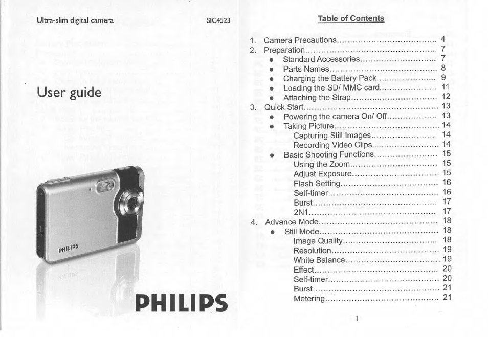 Philips SIC 4523 User Manual | 32 pages