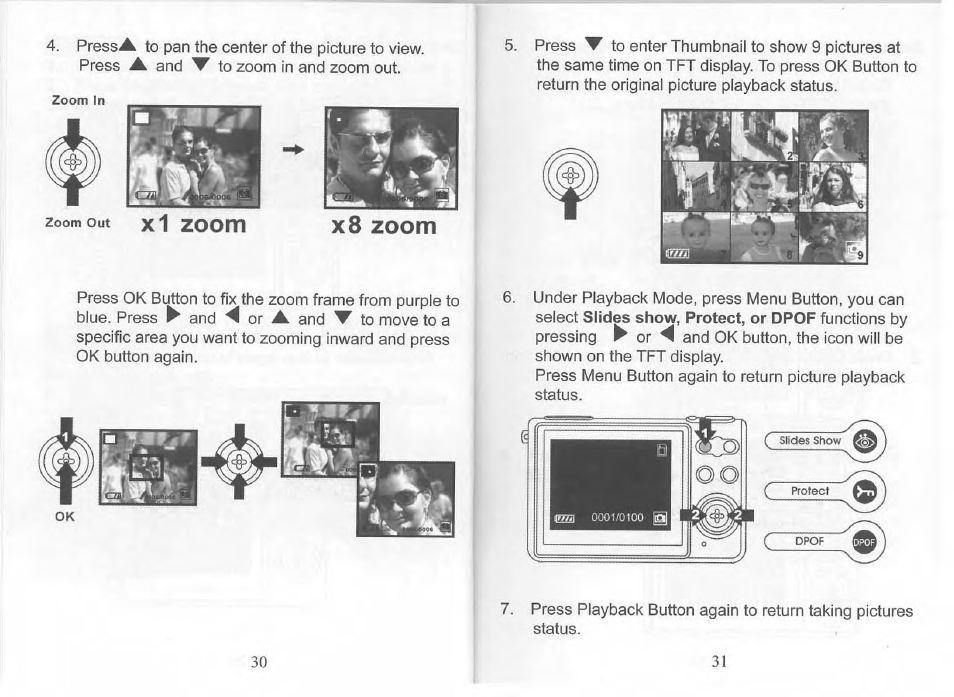 X8 zoom, Zoom x8 zoom | Philips SIC 4523 User Manual | Page 16 / 32