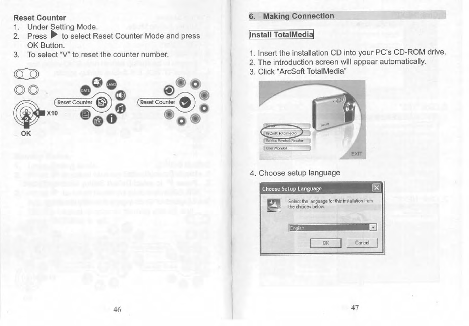 Reset counter | Philips SIC 4523 User Manual | Page 24 / 32