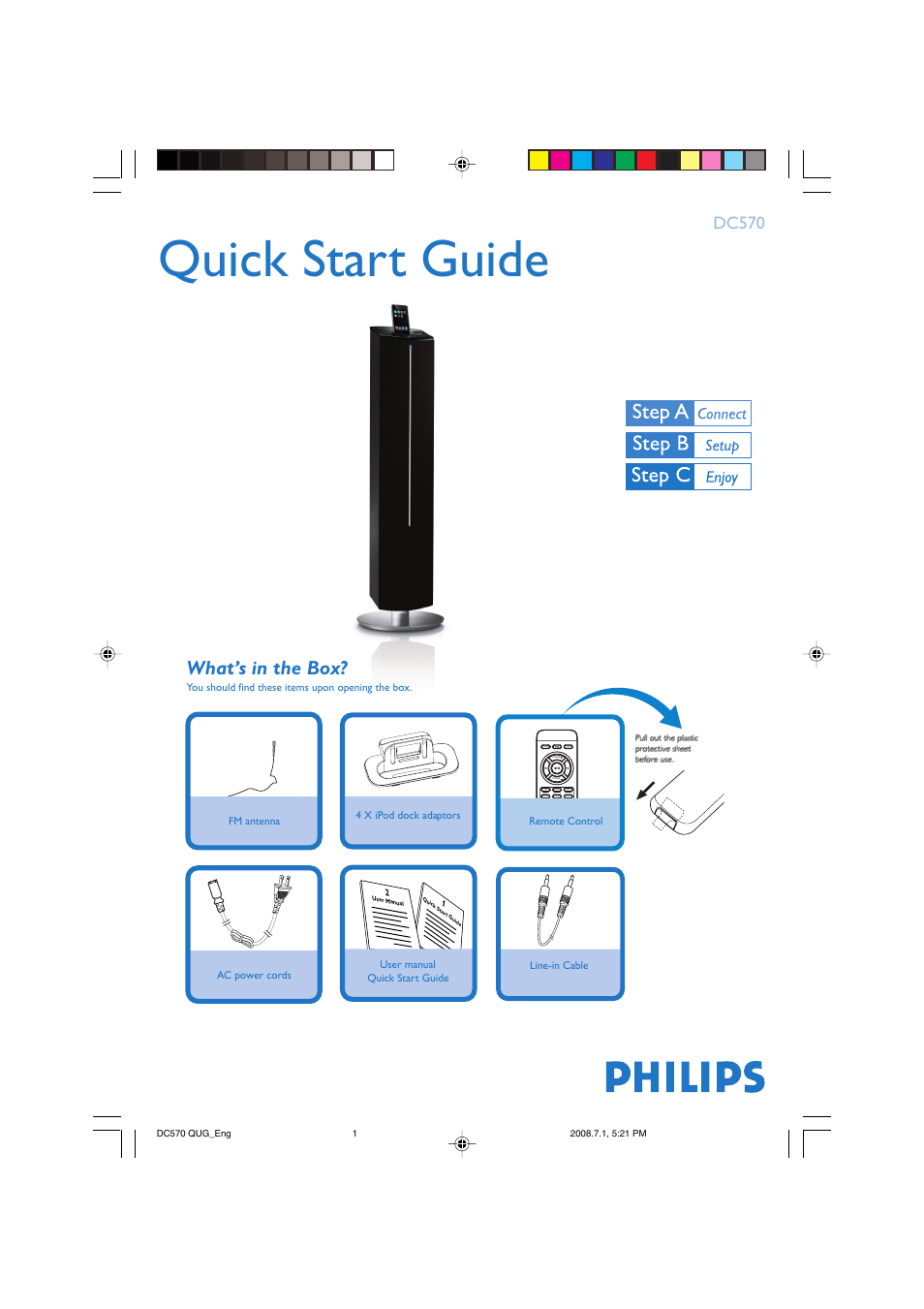 Philips DC570 User Manual | 4 pages