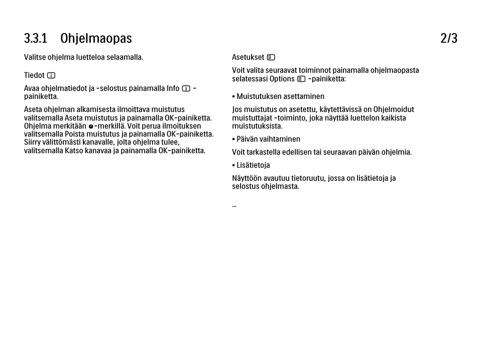 1 ohjelmaopas 2/3 | Philips FI KYTTOPAS 37PFL9604H User Manual | Page 125 / 263