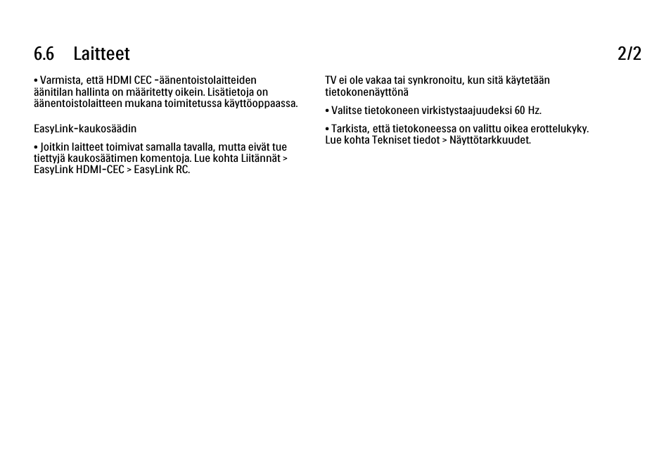6 laitteet 2/2 | Philips FI KYTTOPAS 37PFL9604H User Manual | Page 247 / 263