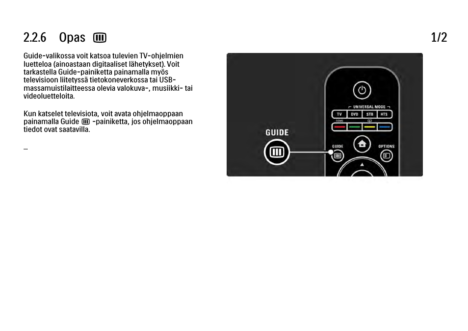 6 opas, 6 opas g 1/2 | Philips FI KYTTOPAS 37PFL9604H User Manual | Page 84 / 263