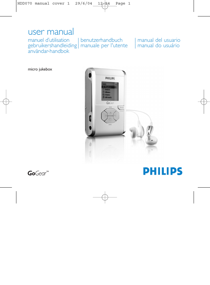 Philips Micro Jukebox User Manual | 29 pages