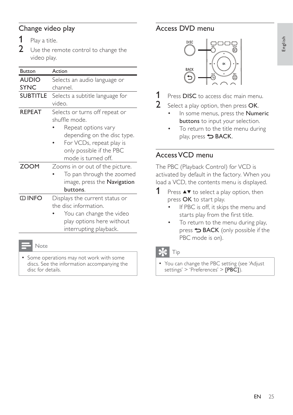 Philips SoundBar HTS6120 User Manual | Page 25 / 48