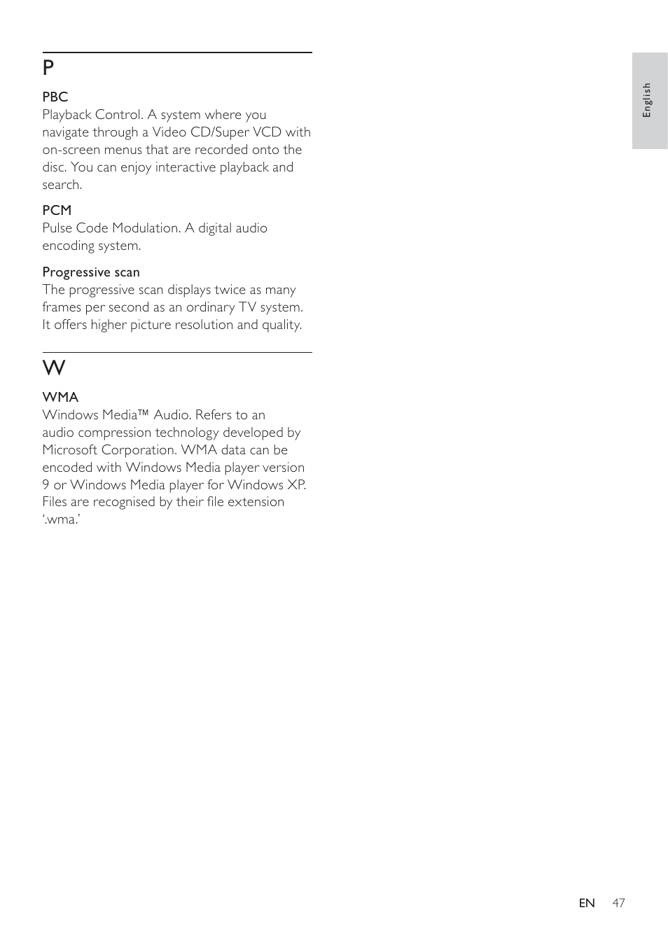 Philips SoundBar HTS6120 User Manual | Page 47 / 48