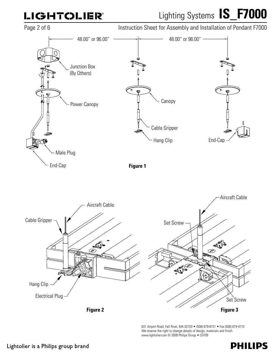 Is_f7000, Philips, Lightolier | Philips IS-F7000 User Manual | Page 2 / 6