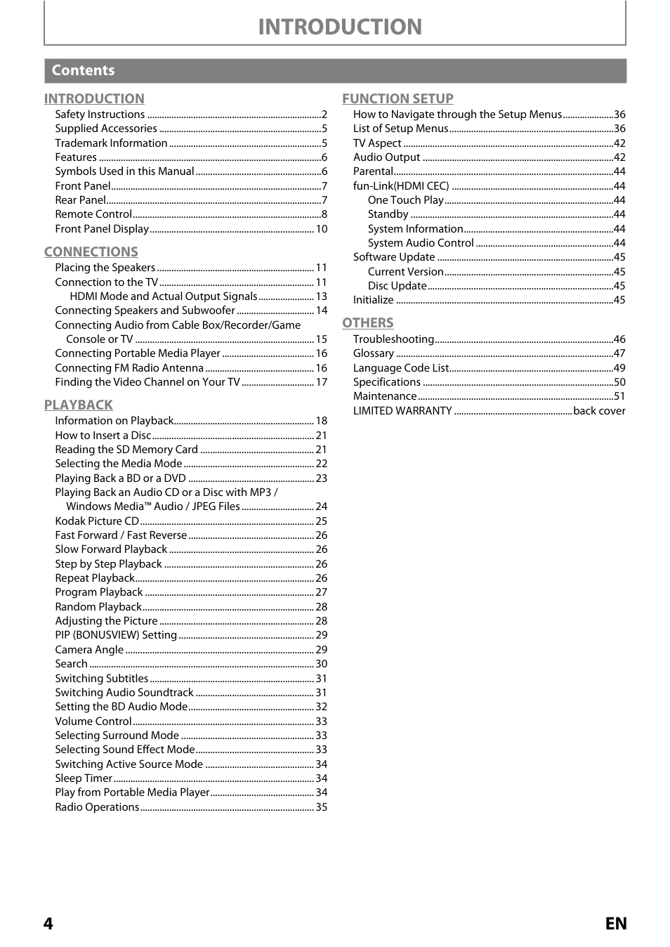 Philips Magnavox MRD410B/F7 User Manual | Page 4 / 52