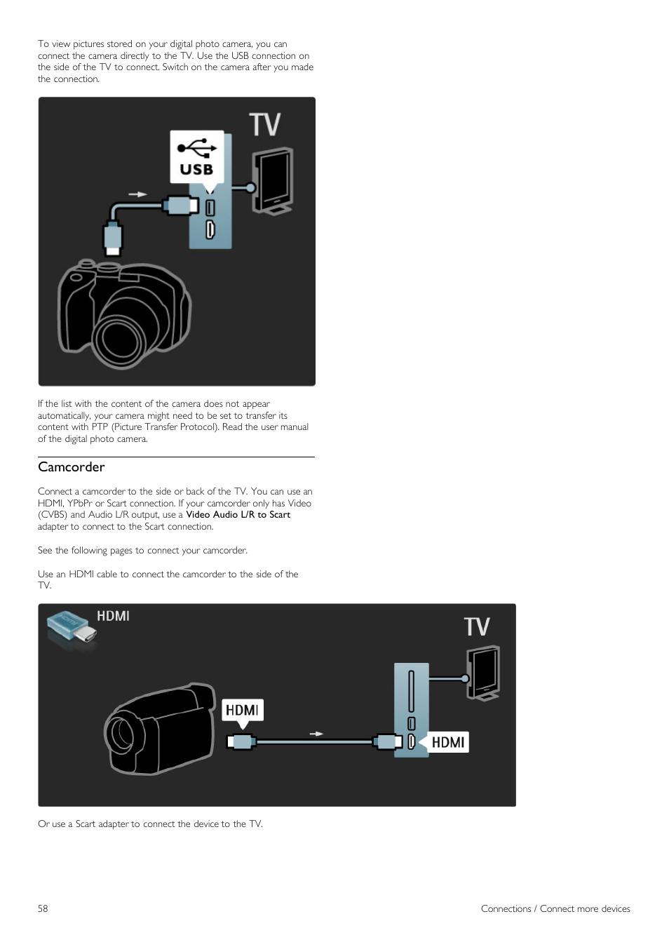 Camcorder | Philips 42PFL6805H User Manual | Page 58 / 78