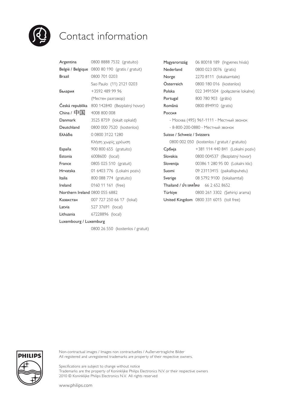 Philips 42PFL6805H User Manual | Page 78 / 78