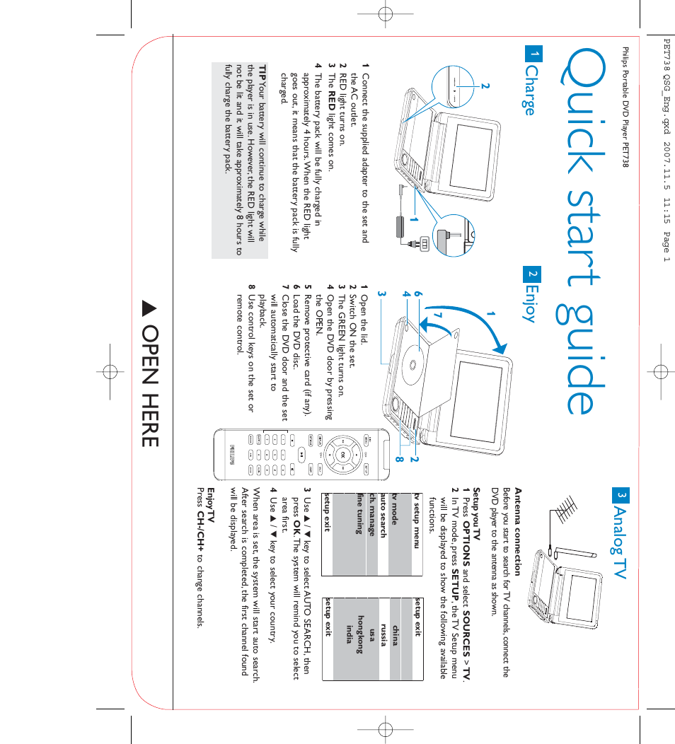 Philips PET738/58 User Manual | 1 page