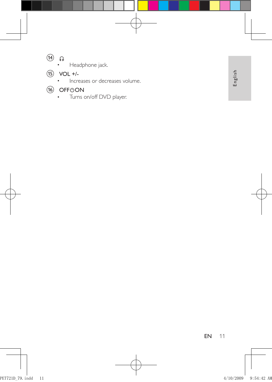 Philips PET721D/79 User Manual | Page 10 / 21