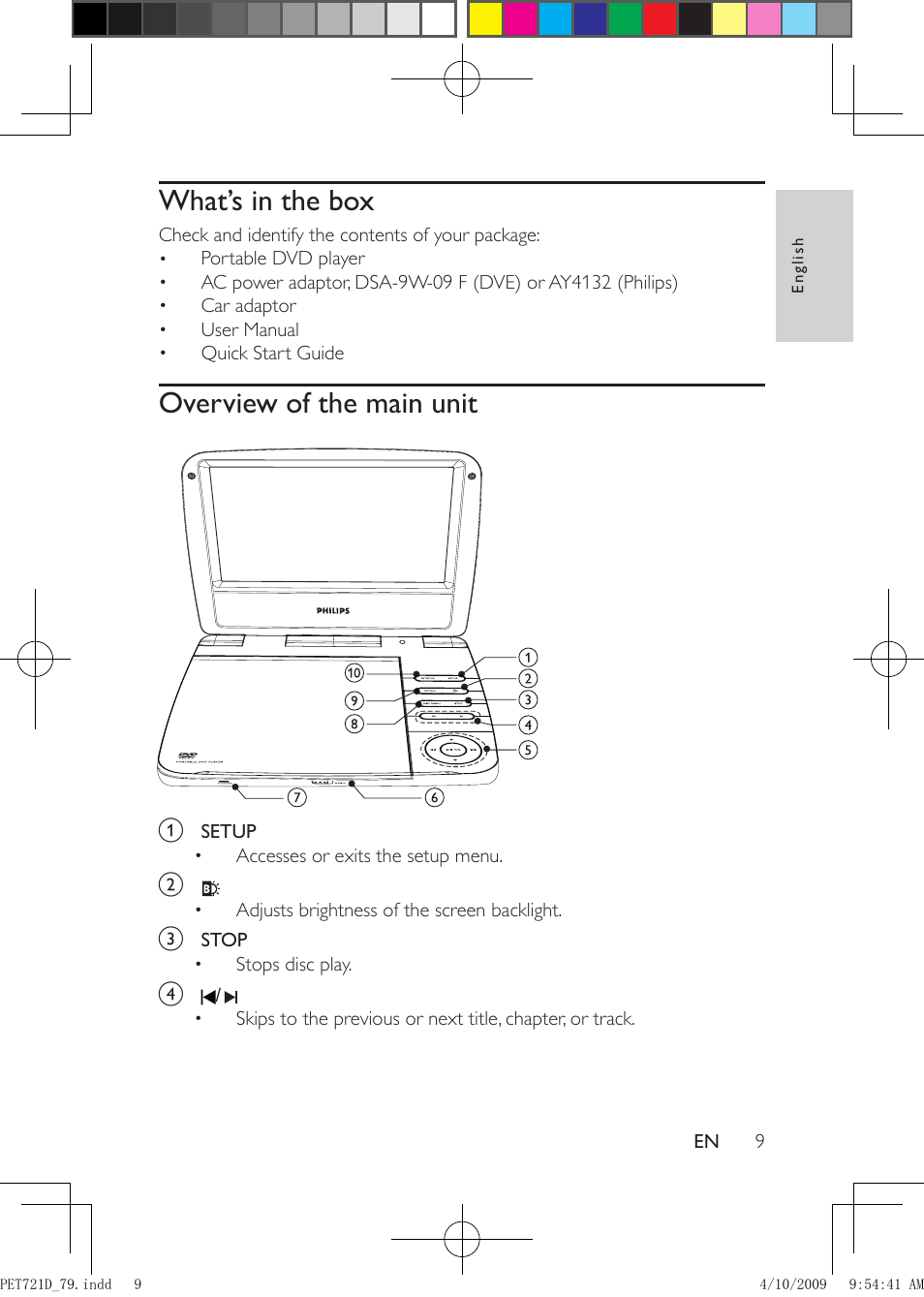 Philips PET721D/79 User Manual | Page 8 / 21