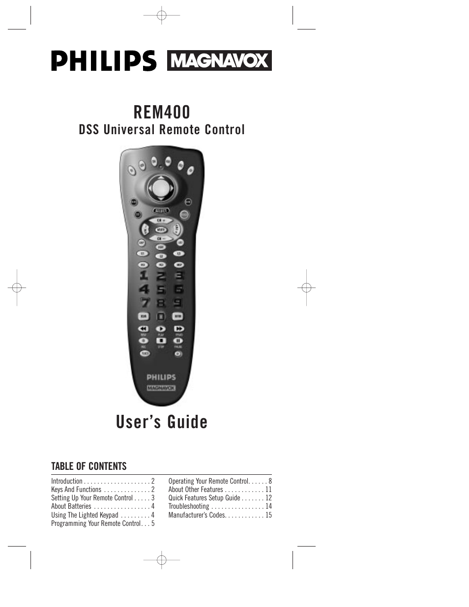 Philips REM400 User Manual | 19 pages