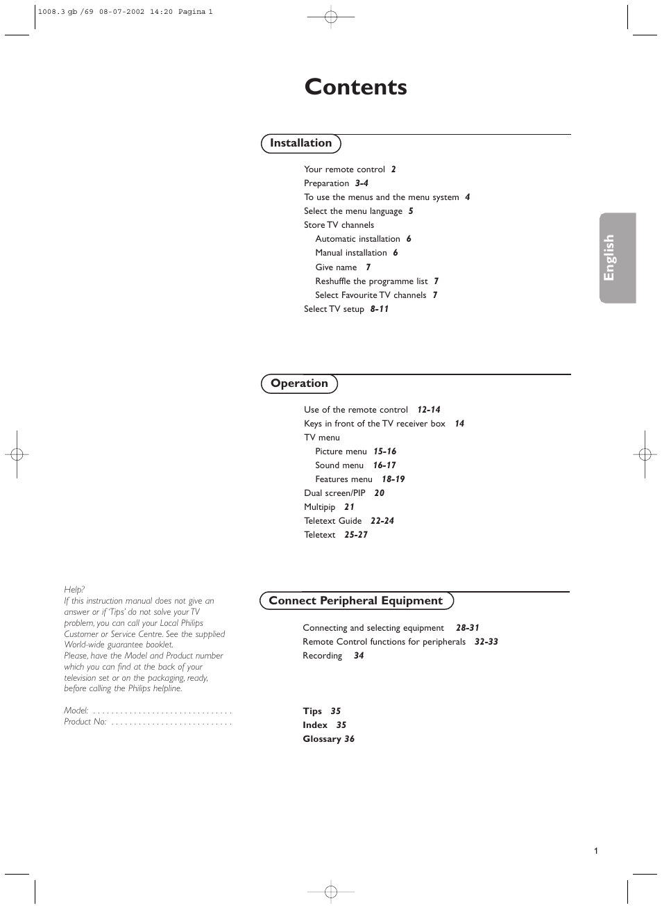 Philips FTR9964/69S User Manual | Page 2 / 37