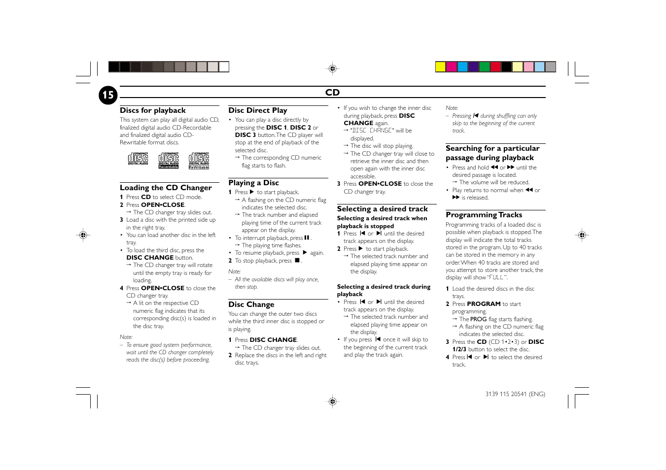 Philips FW-C150 User Manual | Page 15 / 28