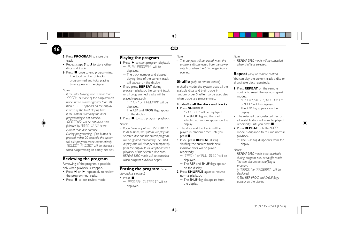 Philips FW-C150 User Manual | Page 16 / 28