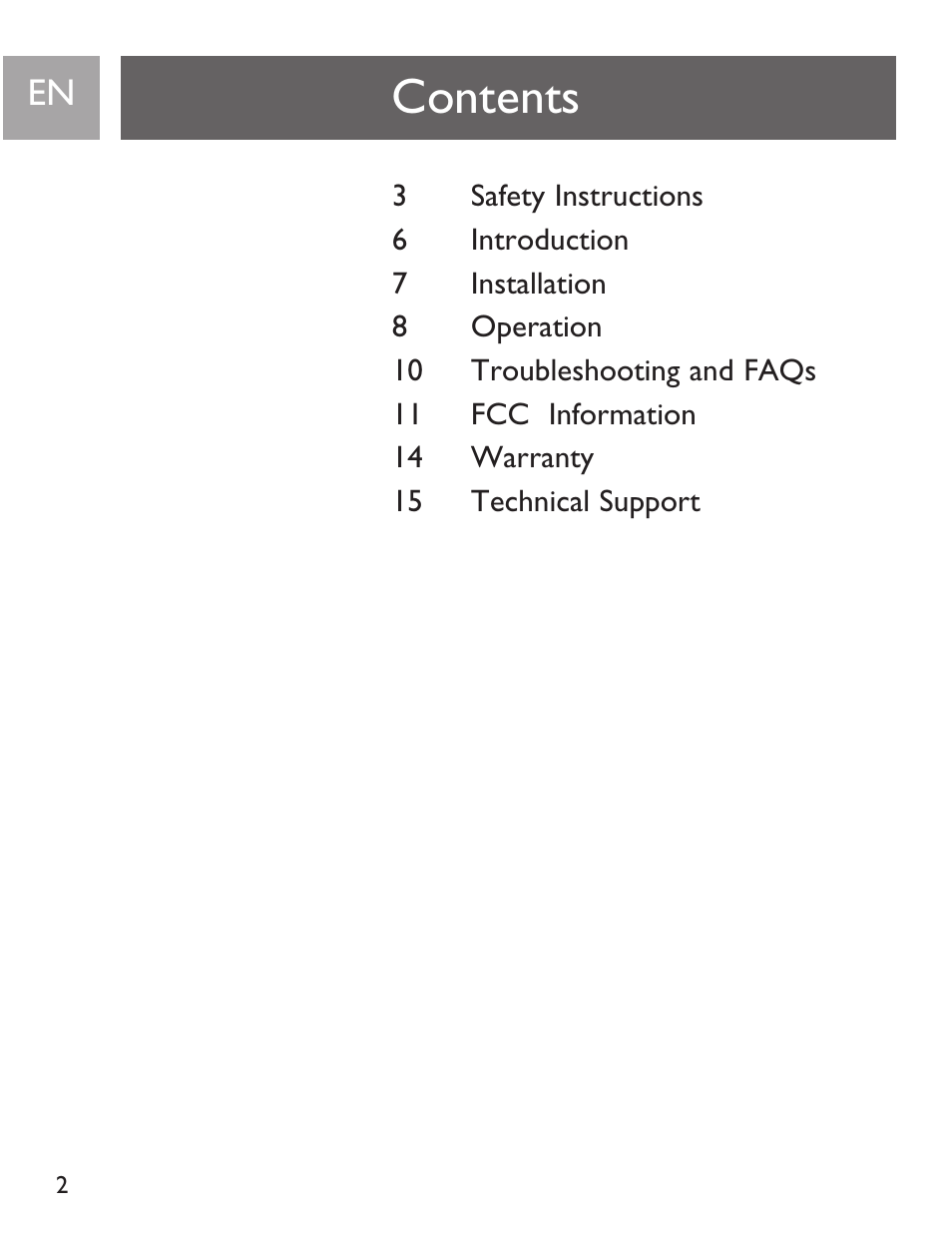 Philips SJA9190/17 User Manual | Page 2 / 33