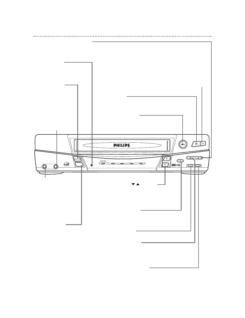 22 front panel | Philips VR220CAT User Manual | Page 22 / 44