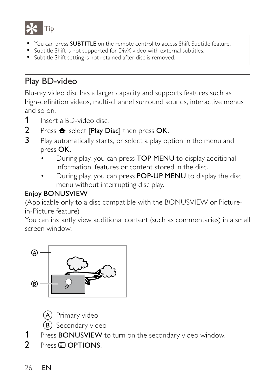 Philips BDP2500 User Manual | Page 26 / 49