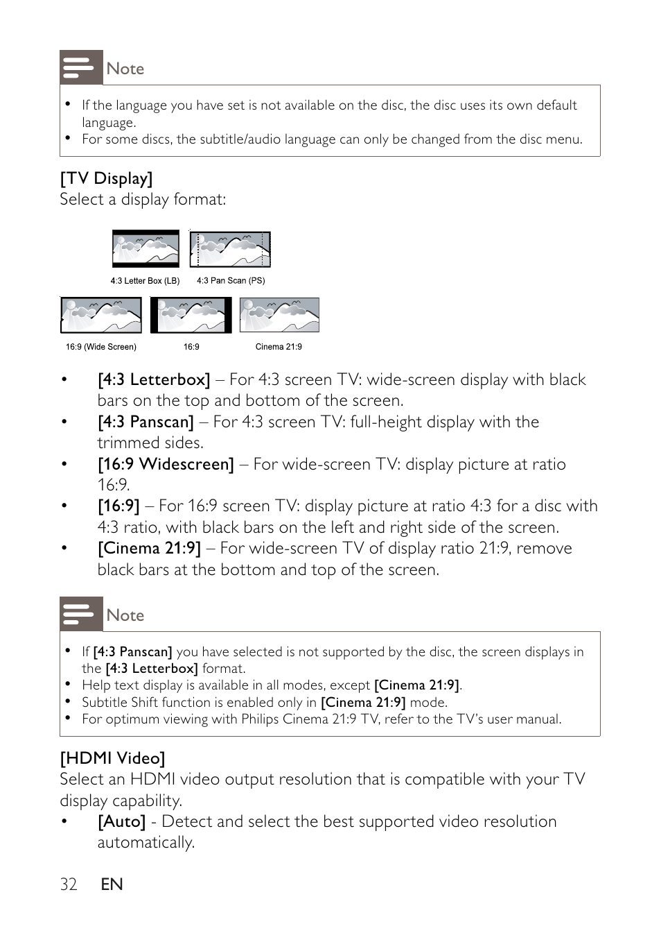 Philips BDP2500 User Manual | Page 32 / 49