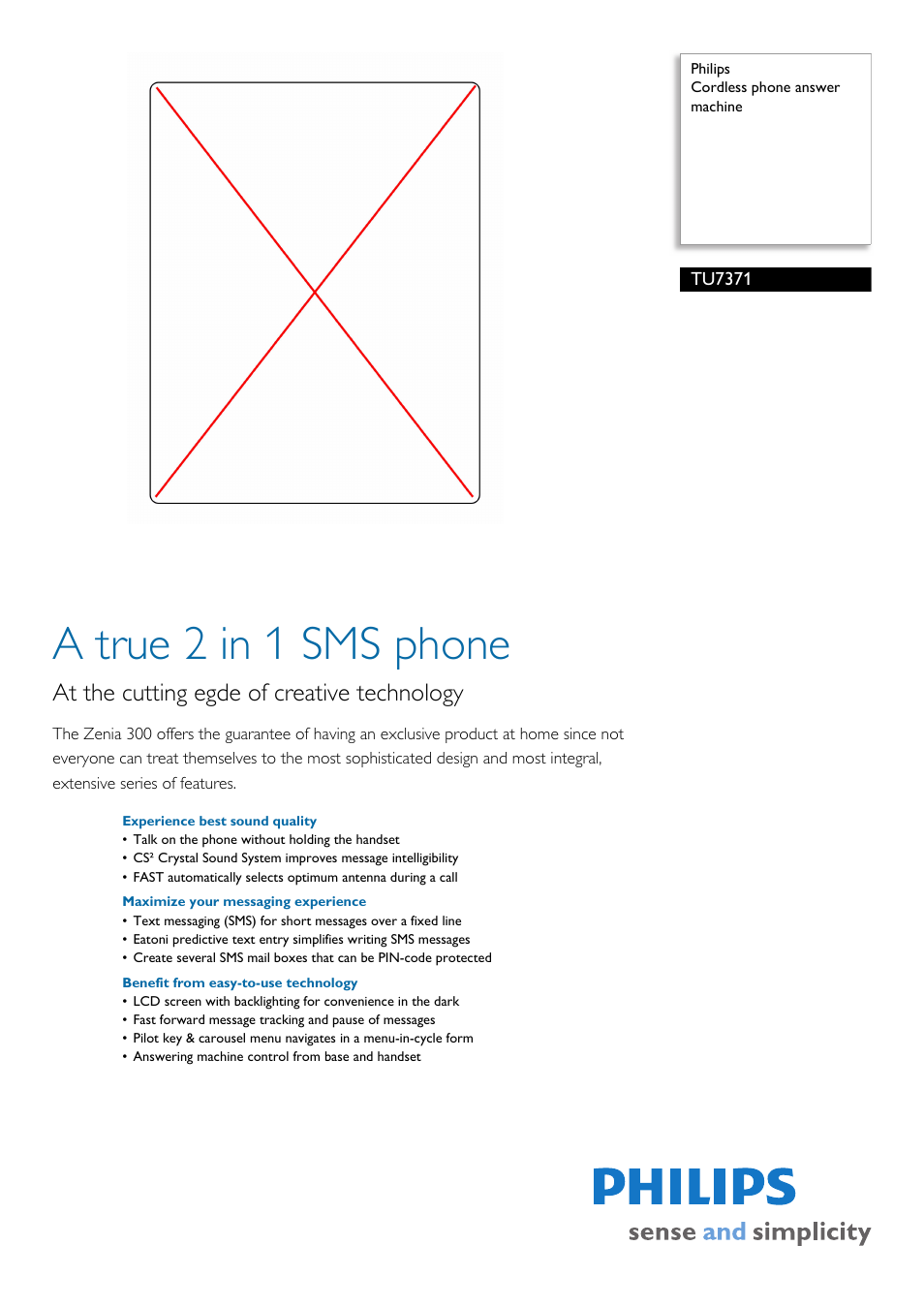 Philips SS101P User Manual | 3 pages