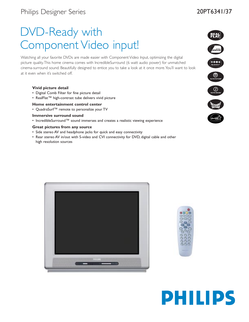 Philips 14PT6441/37 User Manual | 2 pages