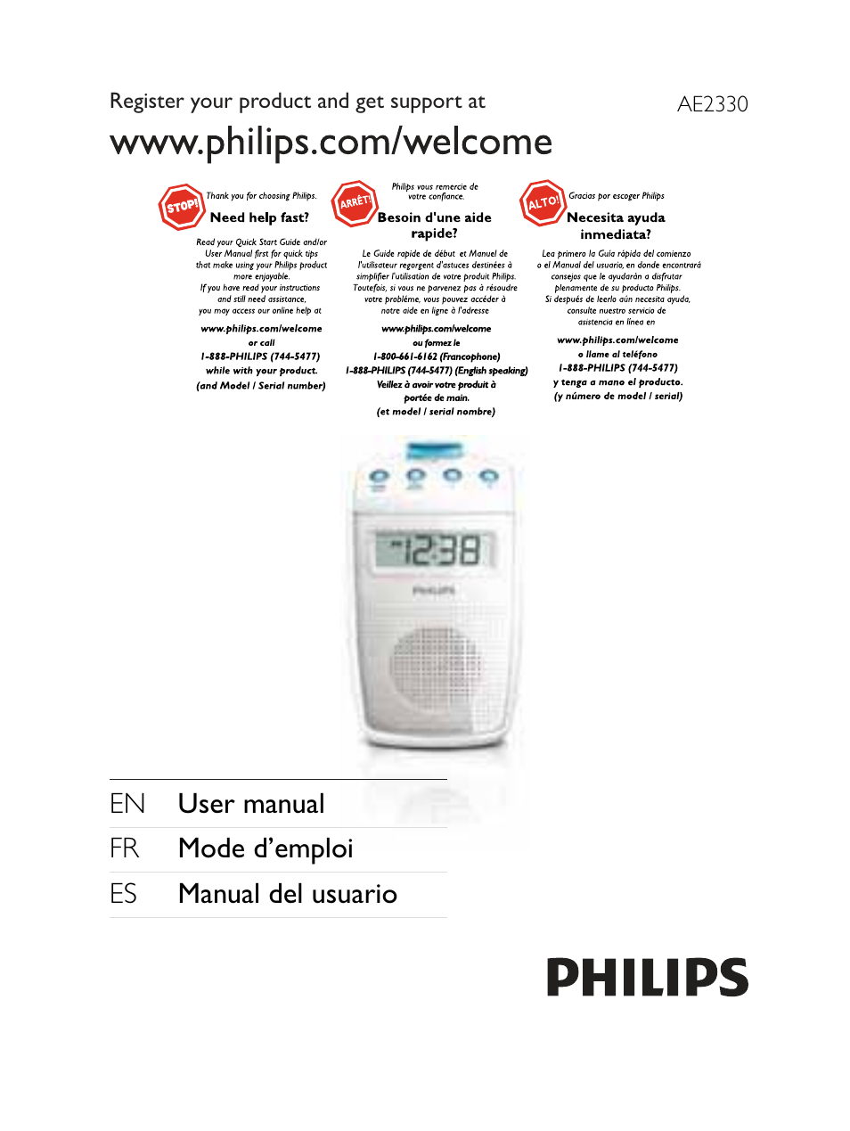 Philips AE2330 User Manual | 21 pages