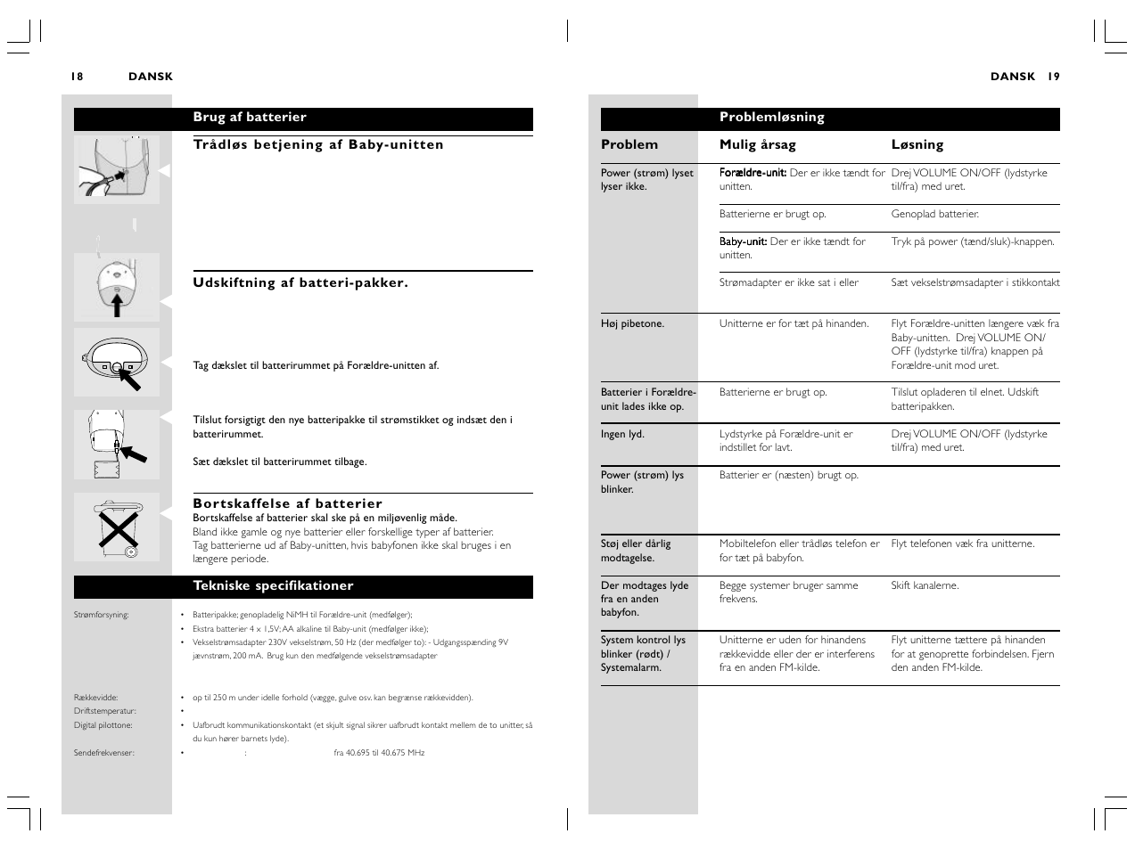 Op en - sensitivity + 4 3 5 | Philips SC466 User Manual | Page 11 / 18