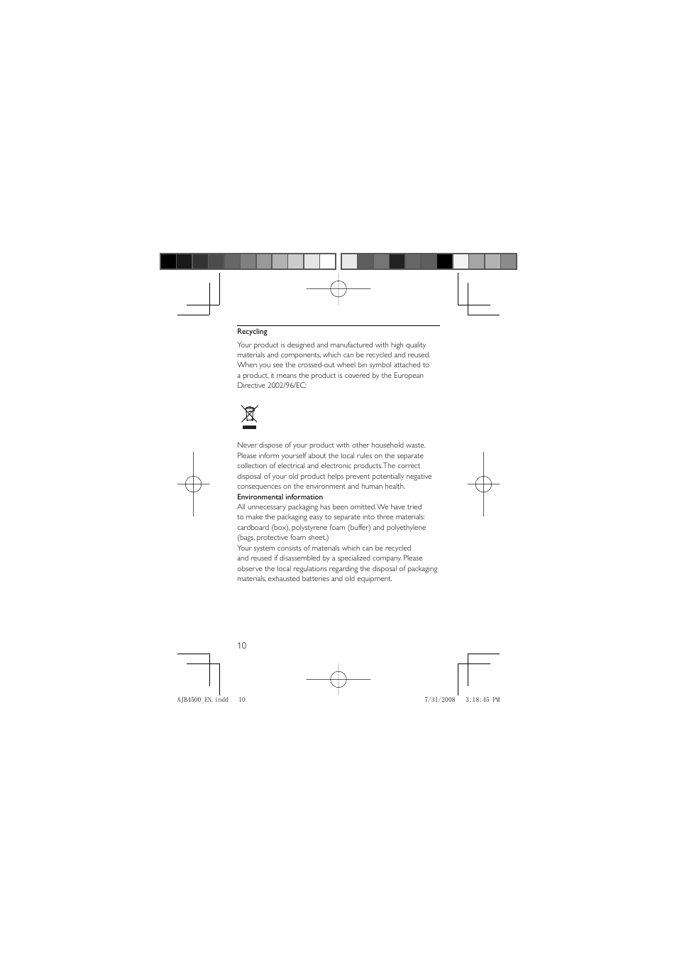 Philips AJB4500 User Manual | Page 10 / 34