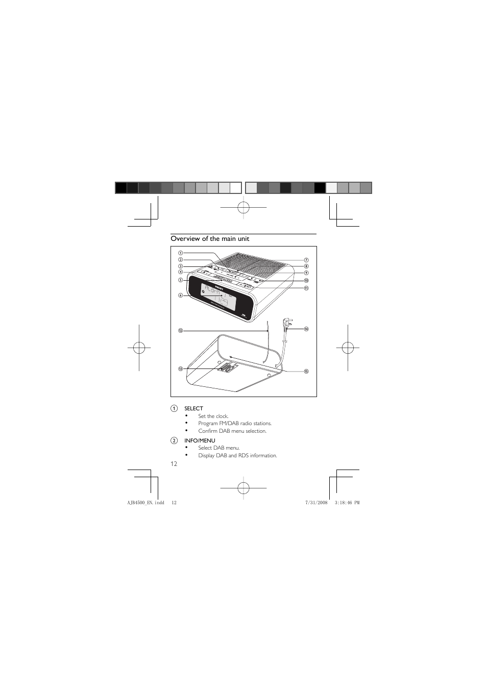 Philips AJB4500 User Manual | Page 12 / 34