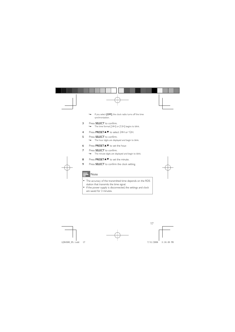 Philips AJB4500 User Manual | Page 17 / 34