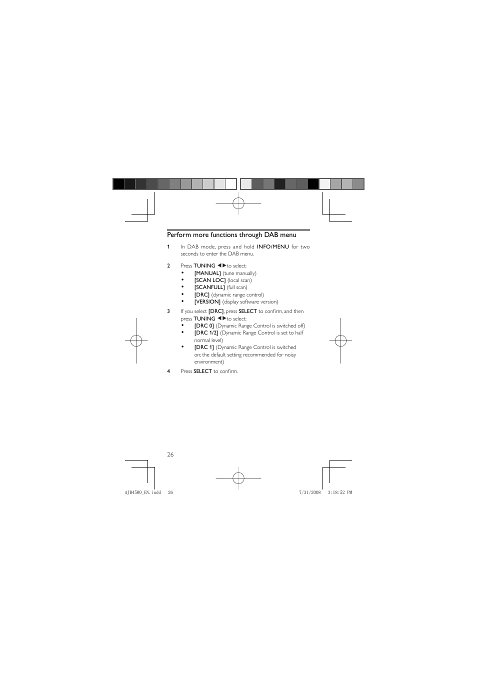 Philips AJB4500 User Manual | Page 26 / 34