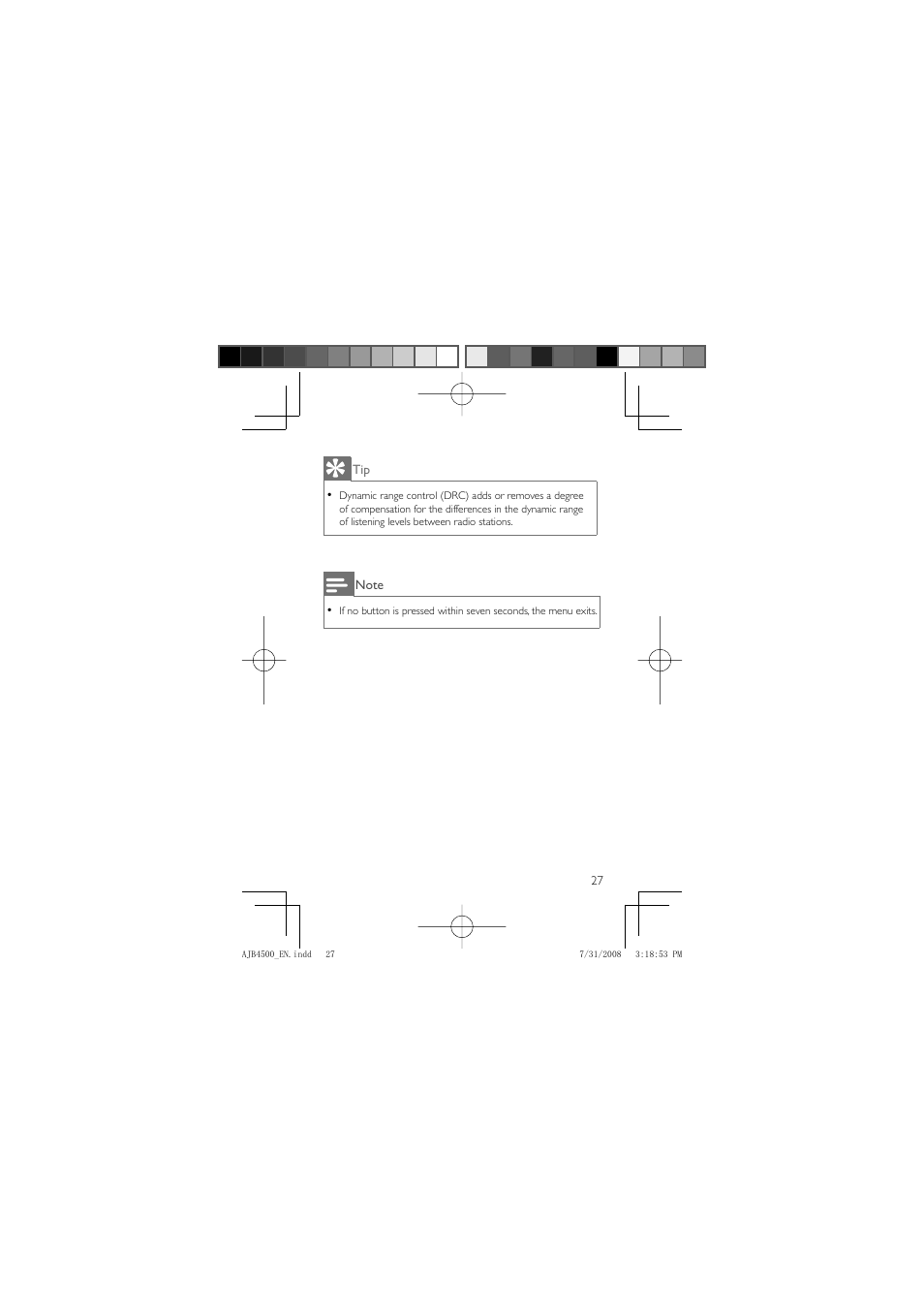 Philips AJB4500 User Manual | Page 27 / 34