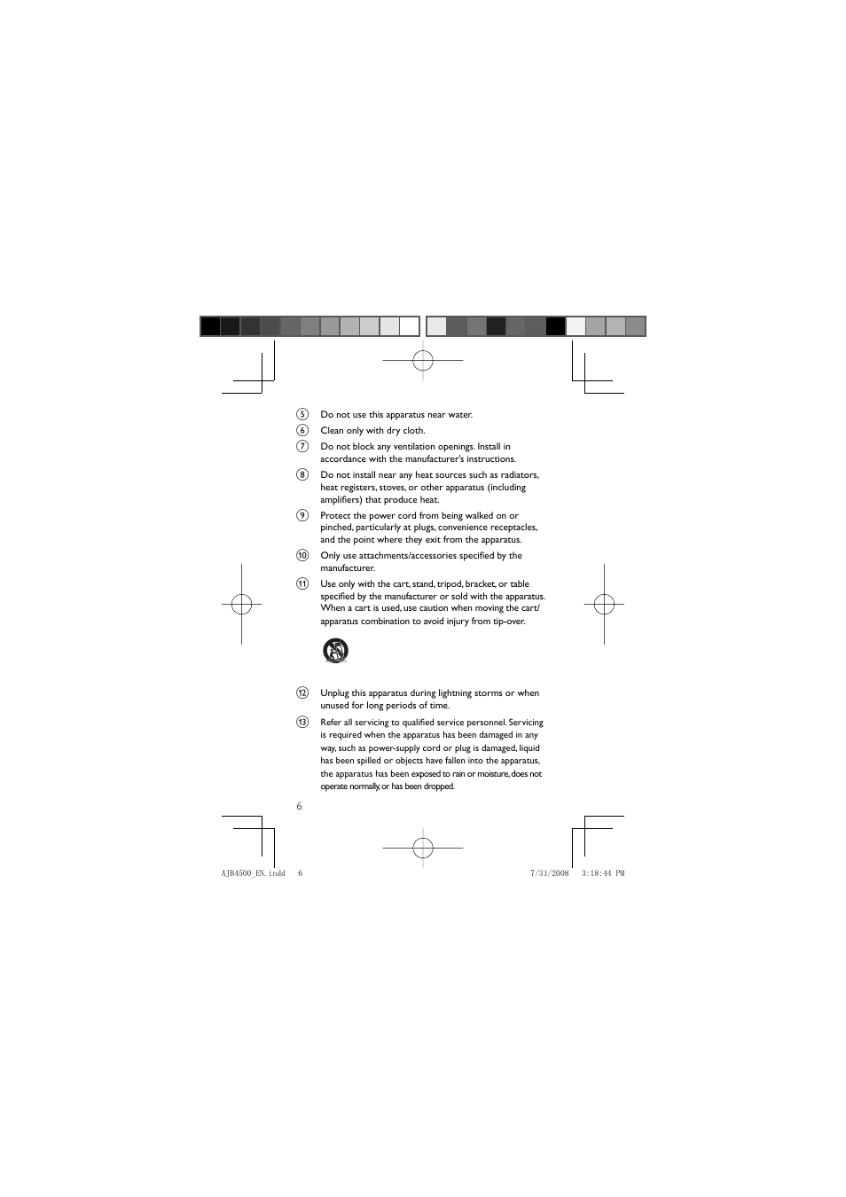 Philips AJB4500 User Manual | Page 6 / 34
