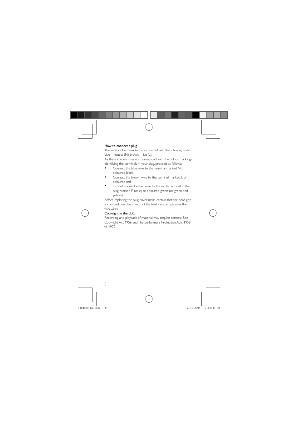 Philips AJB4500 User Manual | Page 8 / 34