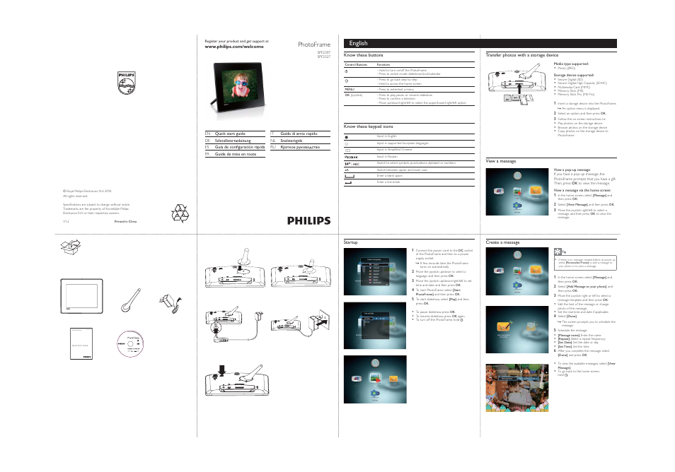 Philips SPF2307/05 User Manual | 4 pages