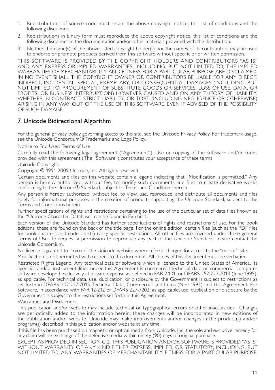 Unicode bidirectional algorithm | Philips BDP9600 User Manual | Page 40 / 52