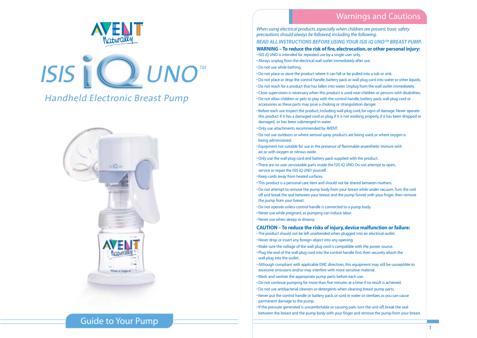Philips ISIS iQ UNO User Manual | 13 pages