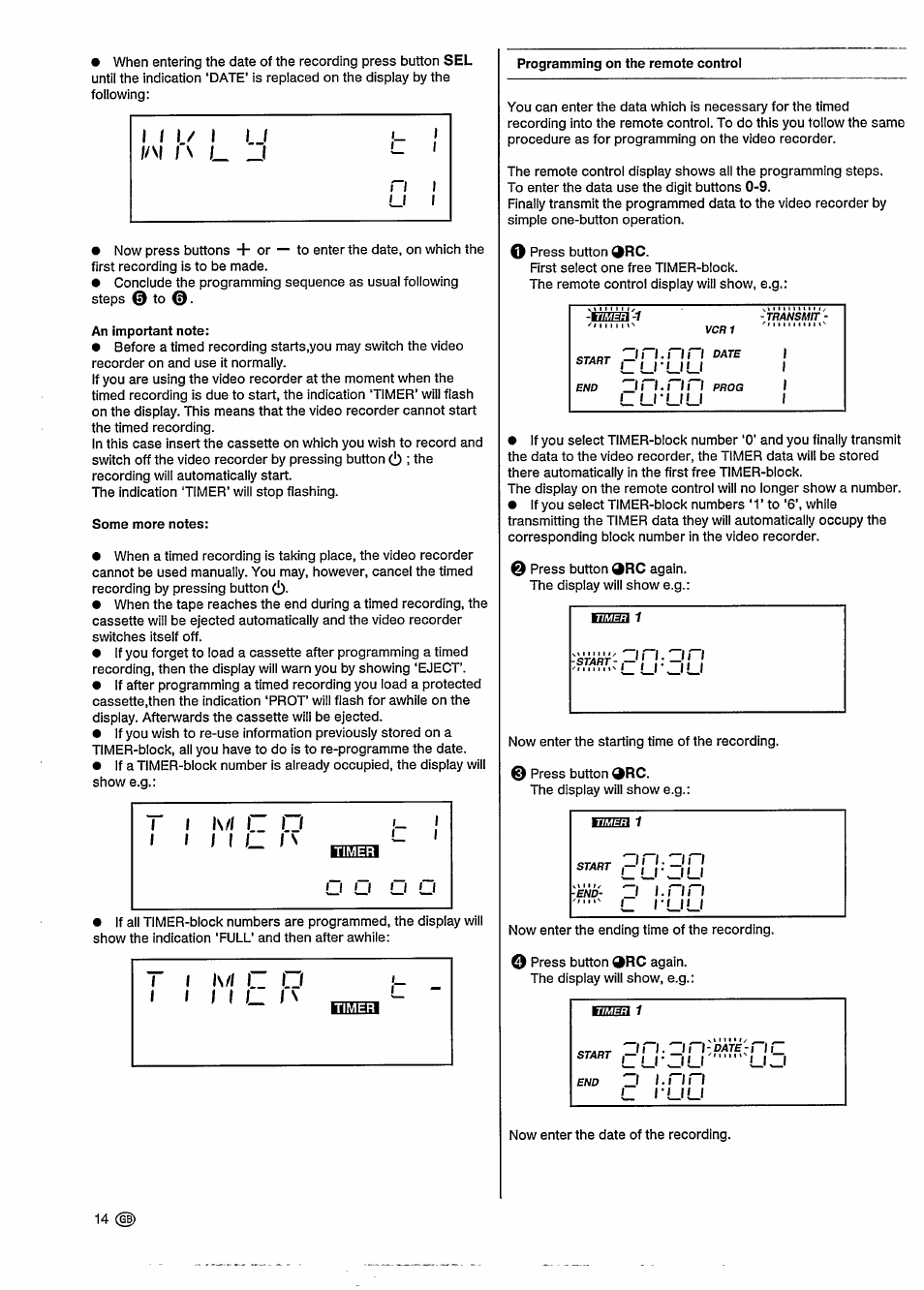 L ruu | Philips VR302 User Manual | Page 18 / 30