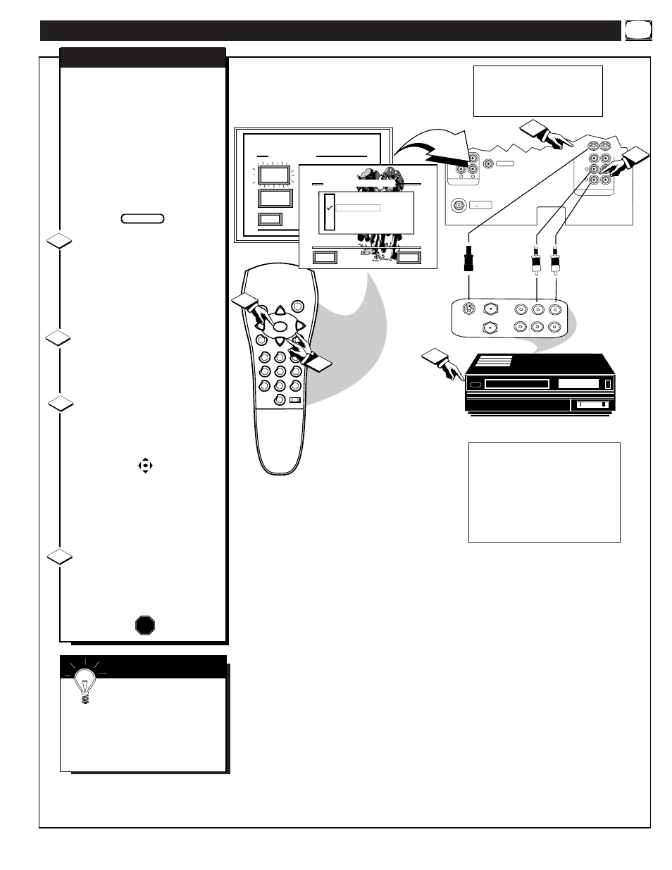 Sing the, Udio, Ideo | Nput, Acks, Continued, Mart | Philips 9P5514C1 User Manual | Page 29 / 36