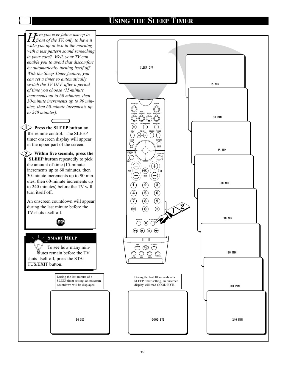 Sing the, Leep, Imer | Mart | Philips 32PT91S1 User Manual | Page 12 / 55