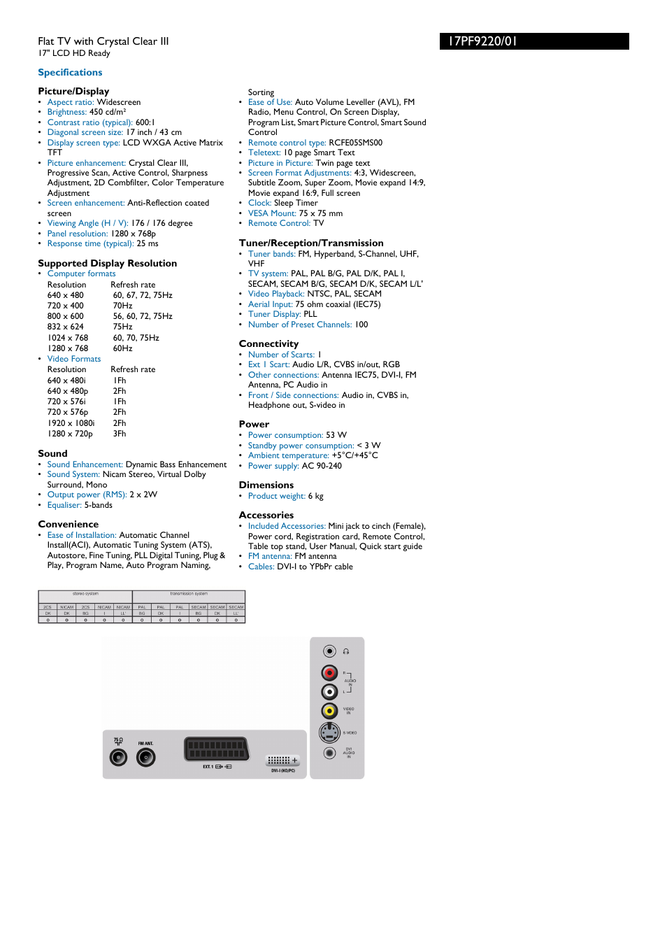 Philips 17PF9220 User Manual | Page 2 / 3